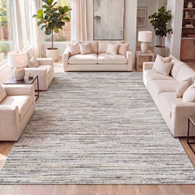 Tapis gris / noir Loom Modern Strie