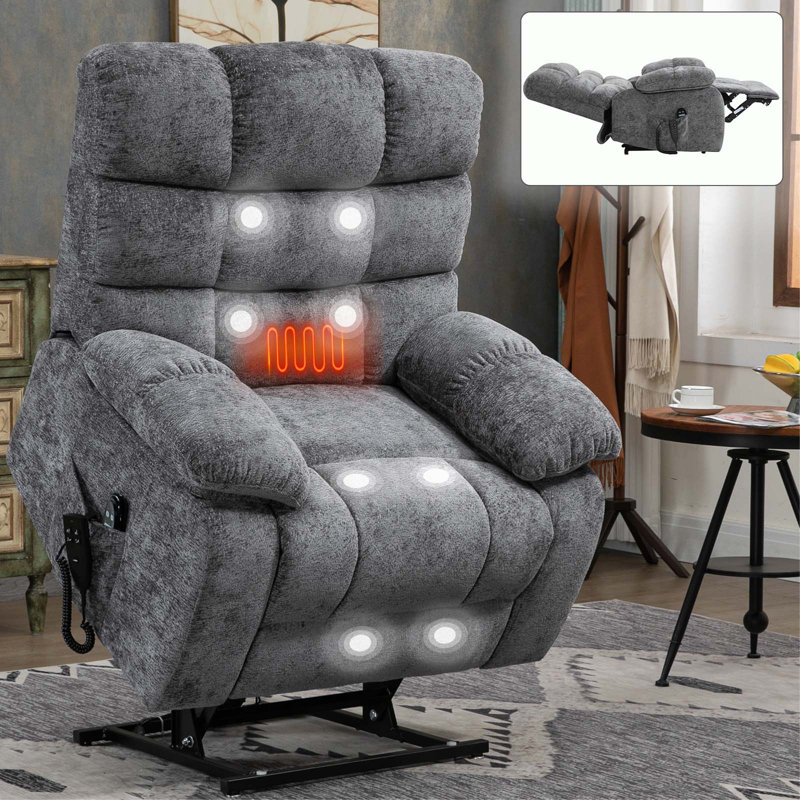 Large Electric Power Lift Recliners with Power-Remote