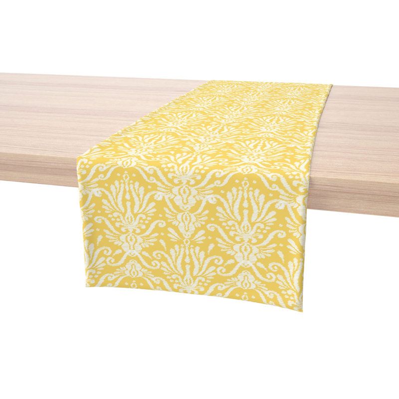 Piner Damask Table Runner, 72" L x 12" D
