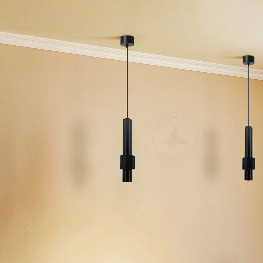 Aurther 1 - Light Black Geometric Pendant