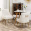 Chaise d'appoint en velours beige Baudel-1563904538