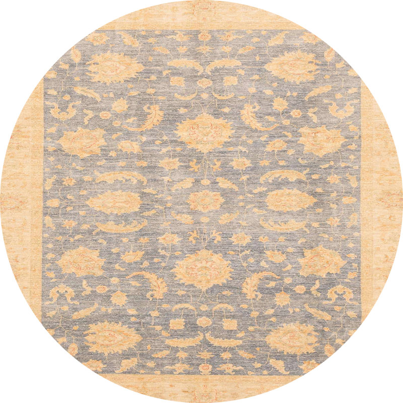 Abstract Indoor Rug, Round 5'