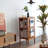Cherry Wood Color Modern Solid wood rotating bookshelf