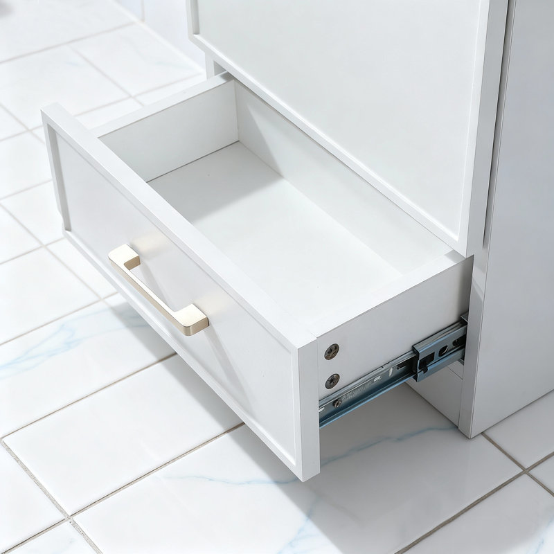  Meuble-lavabo simple 18 po avec comptoir en porcelaine