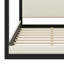 Lit plateforme à baldaquin en bois avec tête de lit tapissier-129768000-129768002