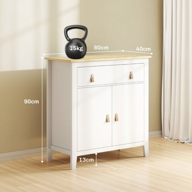80cm Sideboard, White