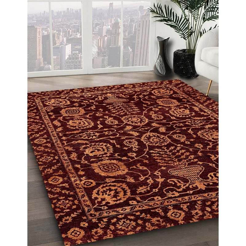 Abstract Indoor Rug, Square 6'