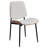 Mid Century Pu Leather Upholstered Dining Chairs With Solid Wood-1693875183