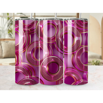 Choose Handmade Tumblers 591ml Vacuum Insulated Stainless Steel (18/8) Travel Tumbler with Straw