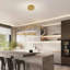 1 - Light Dimmable Unique/Statement LED Chandelier with Remote Control Included-124390300