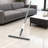 Silicone Floor Squeegee with Stainless Steel Handle, Magic Broom for Bathroom, Shower, Kitchen, and Tile Floor Cleaning, Gray, 1 Pack-125026861