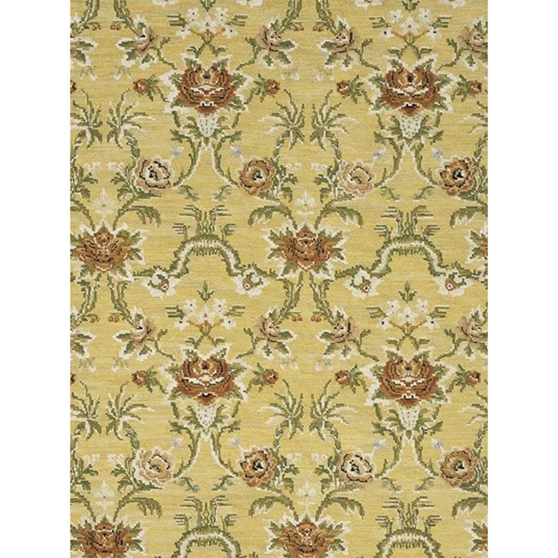 Fresco Azm Wool Floral Area Rug, Rectangle 3'11" x 5'10", 93, 141