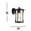 Caddington 28cm H Outdoor Wall Lantern