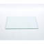 Plateau de table carré transparent en verre trempé, plateau de table de 80 cm pour les salles à manger modernes, design minimaliste élégant