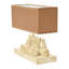Resin Rabbit Table Lamp with Rectangle Linen Shade-94320527