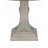 59"W Round White And Gray Dining Table