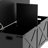 47" Farmhouse Style Storage Chest, Storage Bench With 2 Safety Hinges And Middle Partition Board-83840358