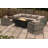 Ensemble de conversation modulaire 9 pièces avec foyer en métal et coussins Sunbrella Lsi-381811097
