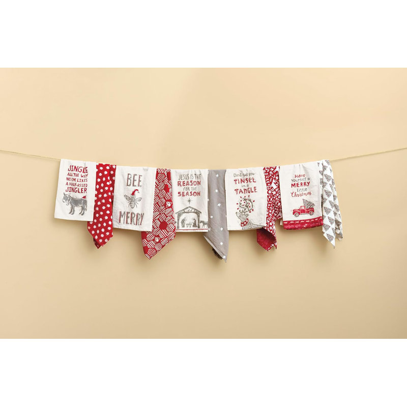  Ensemble de serviettes de cuisine décoratives Reason - 28 po x 28 po