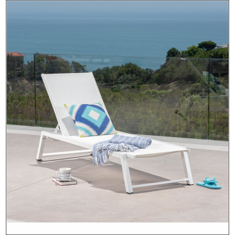 MYERS CHAISE LOUNGE, White