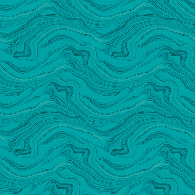 Rouleau de papier peint marbré L 33 pi x l 20,5 po Susan Hable, Malachite