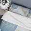 Abstract Geode White I - Ensemble de housse de couette moderne - Microfibre de polyester-1449476912
