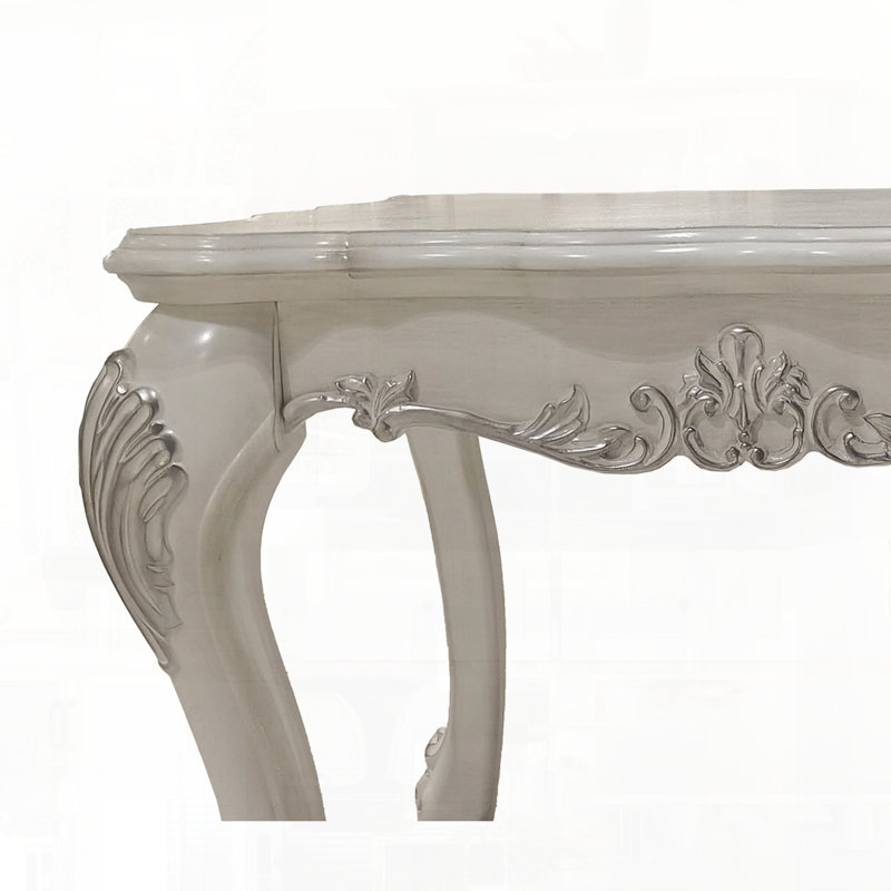 Table de bout de style transitionnel avec plateau de table spacieux