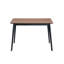 Walnut & Black Finish Dining Table