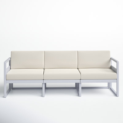 Larry 79" Wide Outdoor Patio Sofa with Sunbrella Cushions by AllModern