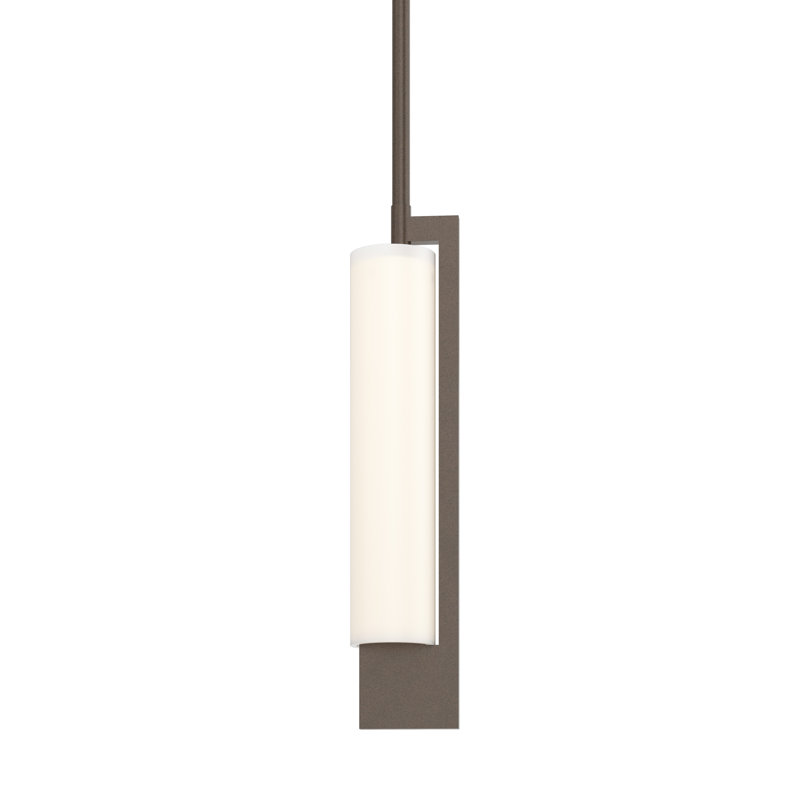 Mini-luminaire suspendu cylindrique à 1 lumière Axis, Bronze
