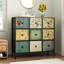 Commode de chambre à coucher Gallery, commode haute 9 tiroirs pour la chambre à coucher, commode de rangement, H 39,4 po x l 36,2 po x P 11,7 po-1167457337