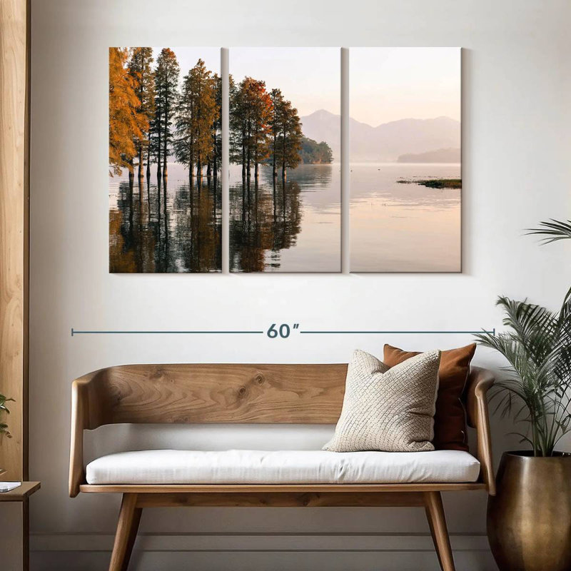 Harnek Metasequoia Lake Reflection, H 32 po x l 50 po