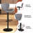 Adjustable Bar Stool With Footrest, 360° Swivel Metal Counter Stool,Set Of 2-1090610836