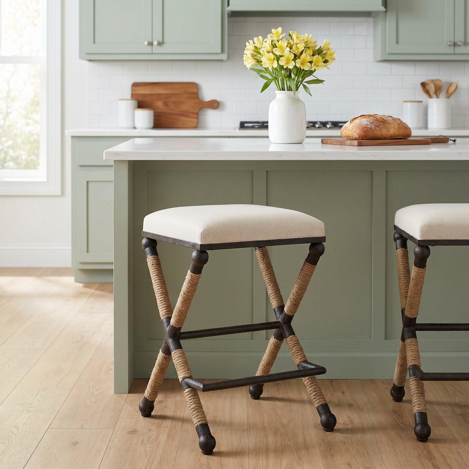 Faline Stool, Oatmeal