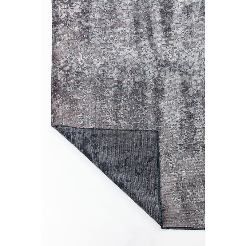 Rapture Gray Toile Luxury Area Rug, Rectangle 7'10" x 11'2"