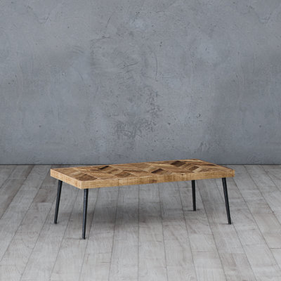 Solid Wood Top Coffee Table