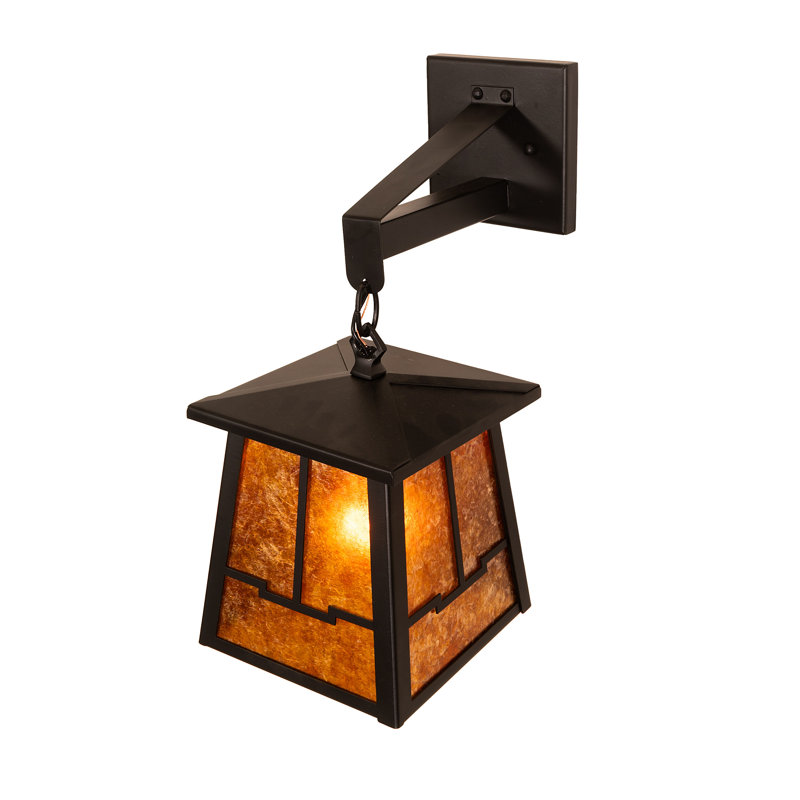 7" Wide Bungalow Lantern Wall Sconce