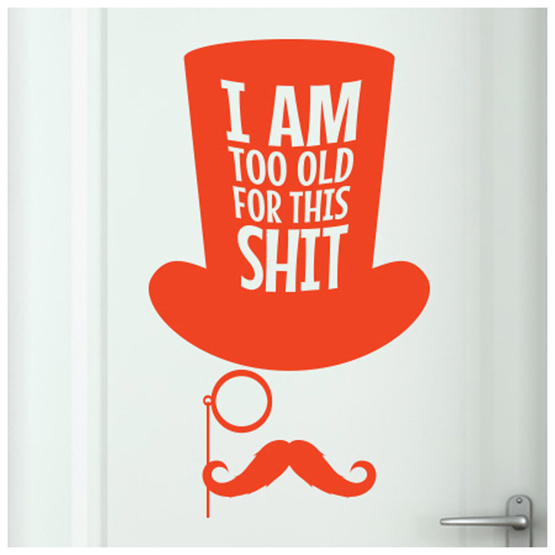 Wall Decal, Orange