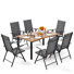 Rectangular 7 - Piece 6 - Person 152.4 Cm L Outdoor Table Set