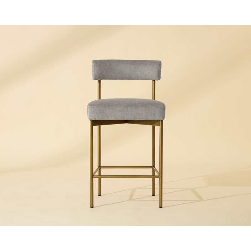 Seneca Upholstered Stool with Metal Frame