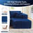 Boneless 187.39''Flannel Modular U-Shaped Sectional Sofa Set Reversible & Spacious Living Room Couch Set With 2 Chaises &4 Pillows,No Assembly Required-861726671