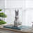 Weathered Cement Rabbit Statue