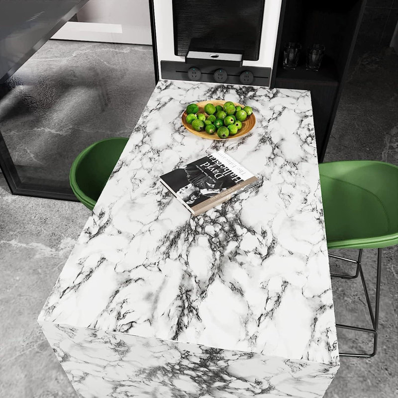 Rouleau de papier peint auto-adhésif en marbre Marble pour la décoration intérieure - imperméable, amovible, sans résidus