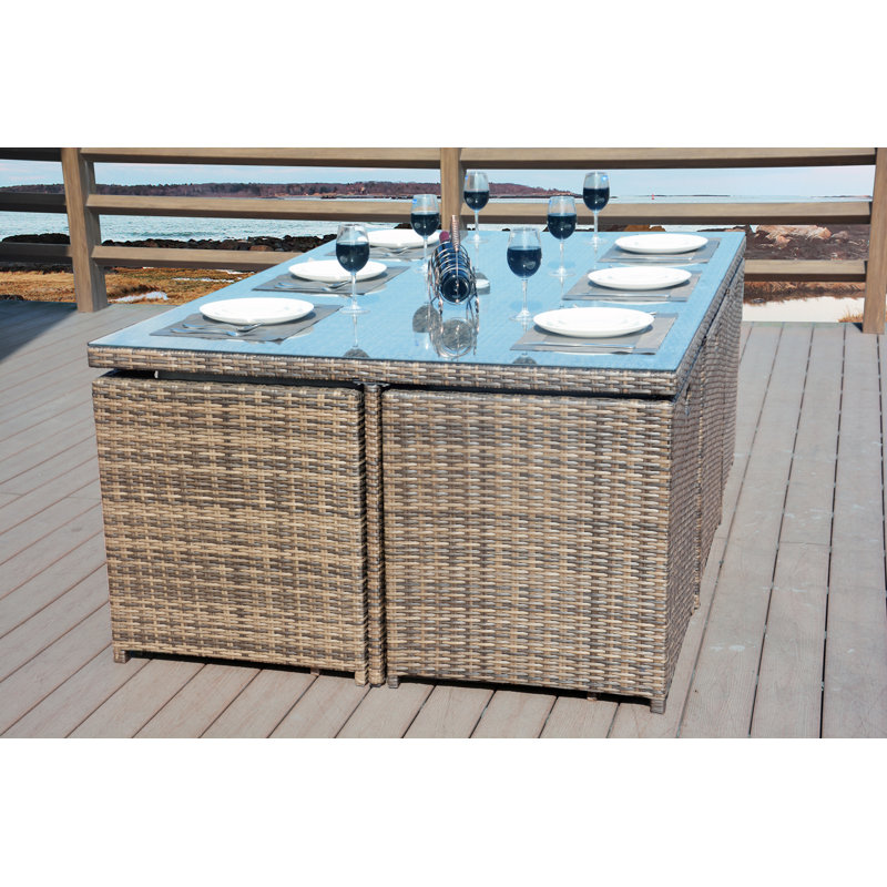 Ensemble repas 11 pièces avec coussins Merrick Sheffield
