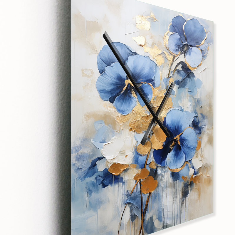 Horloge murale Azazel - Pansies, Petit