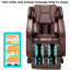 Fauteuil de massage inclinable chauffant en similicuir-323134349