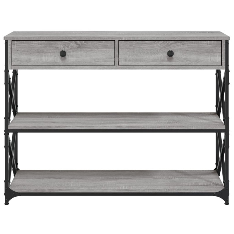 Console Table, Grey Sonoma, 75cm H x 100cm W x 28cm D