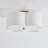 Quinn Cotton / Cotton Blend Semi Flush Mount-1025469146