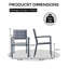 15.75cm H Tufted Stacking Armchair-781105583