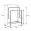 Barbrook 3 Freestanding Towel Stand